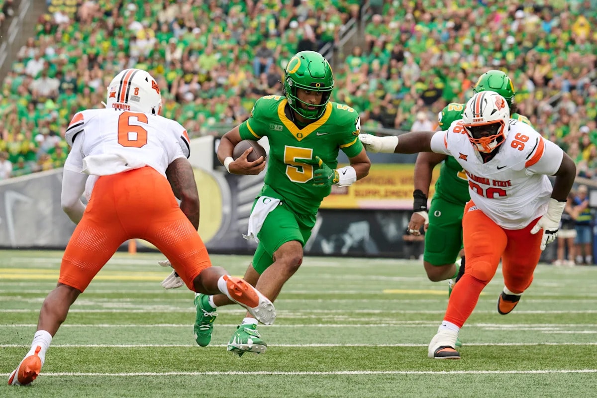 Oregon Ducks’ Week 2 opponent Oklahoma State draws unexpected preseason buzz after last year’s blowout reminder