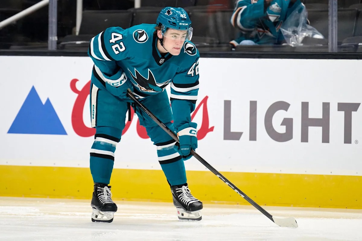 San Jose’s Luca Cagnoni inherits No. 42, turning it into a training-camp proving ground