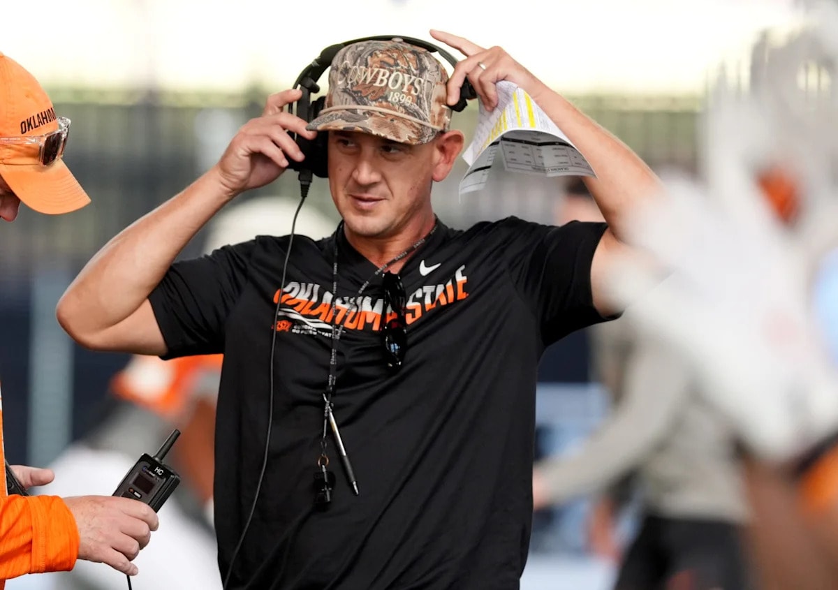 Eric Morris turns sleepless night into armadillo encounter as Oklahoma State prepares for his head-coach debut