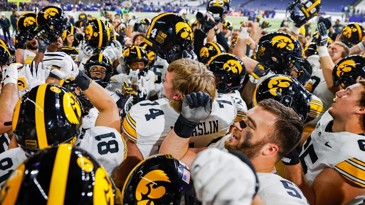 Iowa football answers its first setback with a statement road win, climbing in the latest Coaches Poll