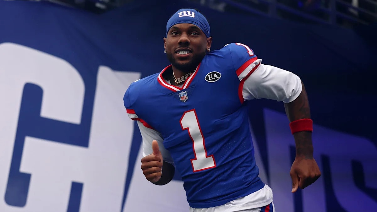 Nabers returns to work in limited Giants practice as knee soreness lingers