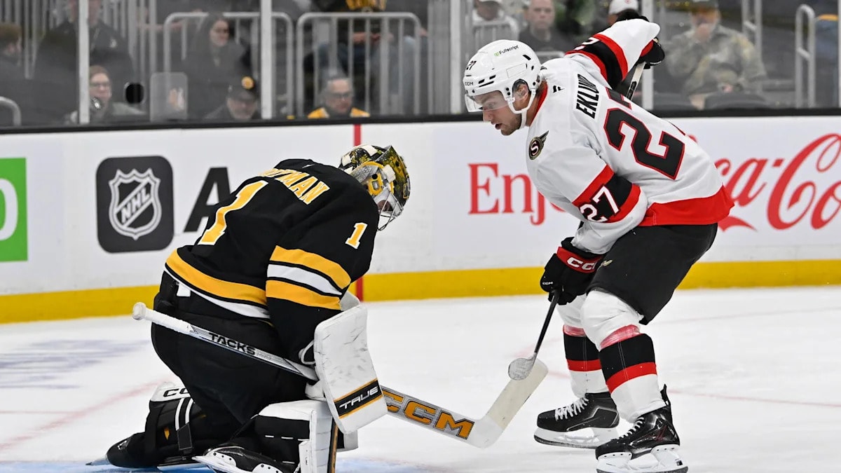 Ottawa Senators Face a Lengthy Absence for William Eklund, With Andre Burakovsky Nearing a Return