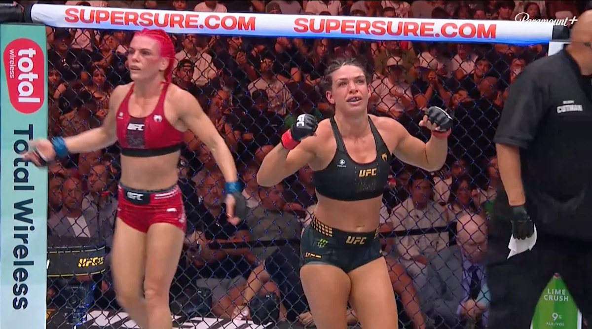 Mackenzie Dern retains UFC 330 title, and the MMA community calls for “a mercy rule” after Gillian Robertson bout