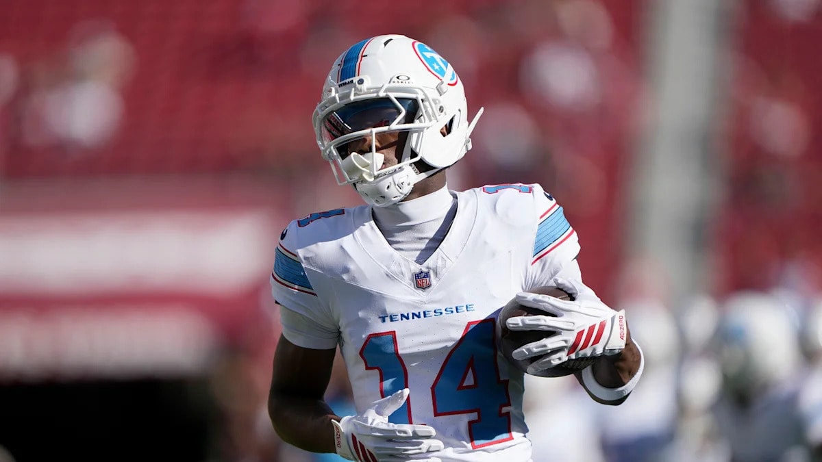 Titans WR Carnell Tate returns to practice after stiffness scare