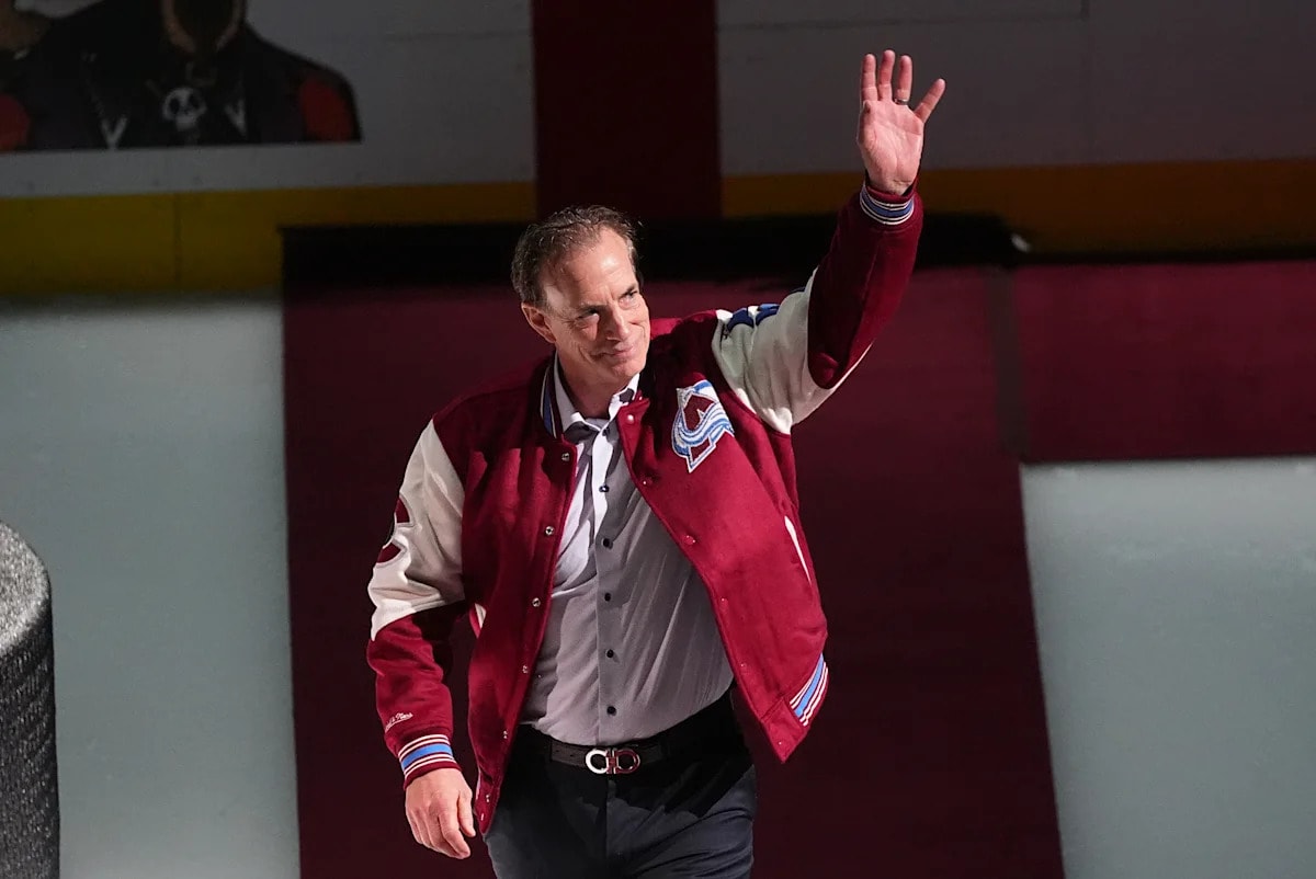 Joe Sakic skates in Avs alumni game as Cale Makar extension talks continue