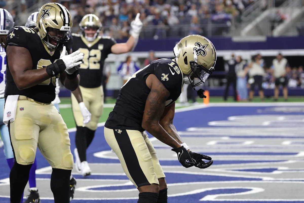 Barion Brown turns speed into a 7-yard rushing TD as Saints get him involved