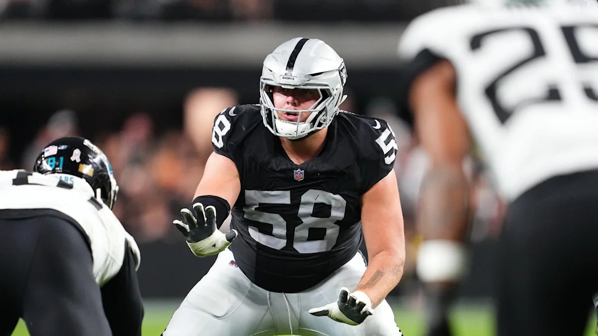Raiders offensive lineman Jackson Powers-Johnson exits practice early with apparent injury, concern grows