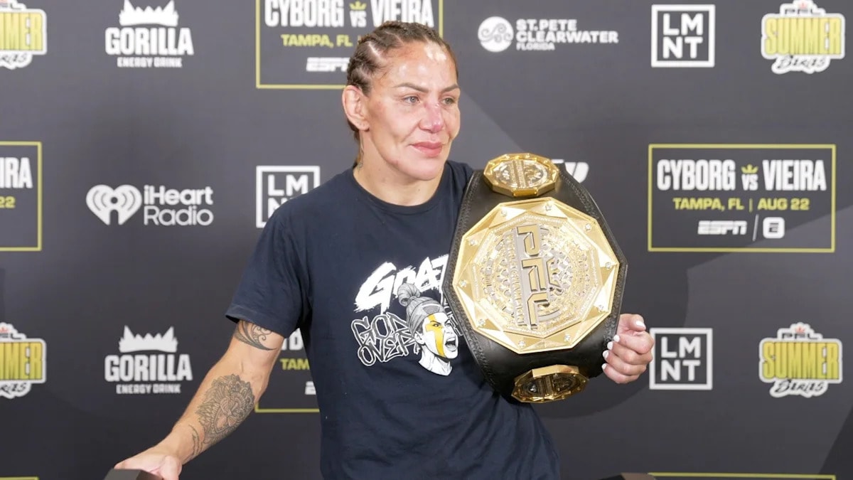 Cris Cyborg stops short of retirement answer after PFL Tampa title defense