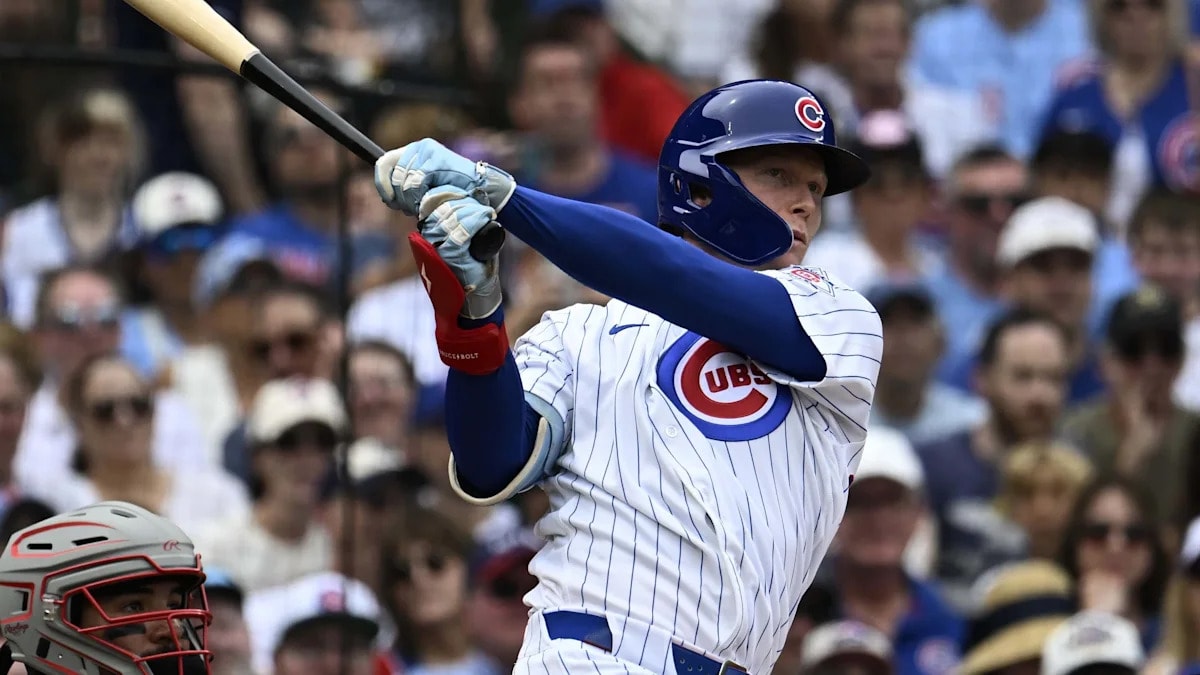 Colby Marchio highlights player prop angles for Reds-Cubs Sunday Night Baseball, with Sal Stewart and Pete Crow-Armstrong featured