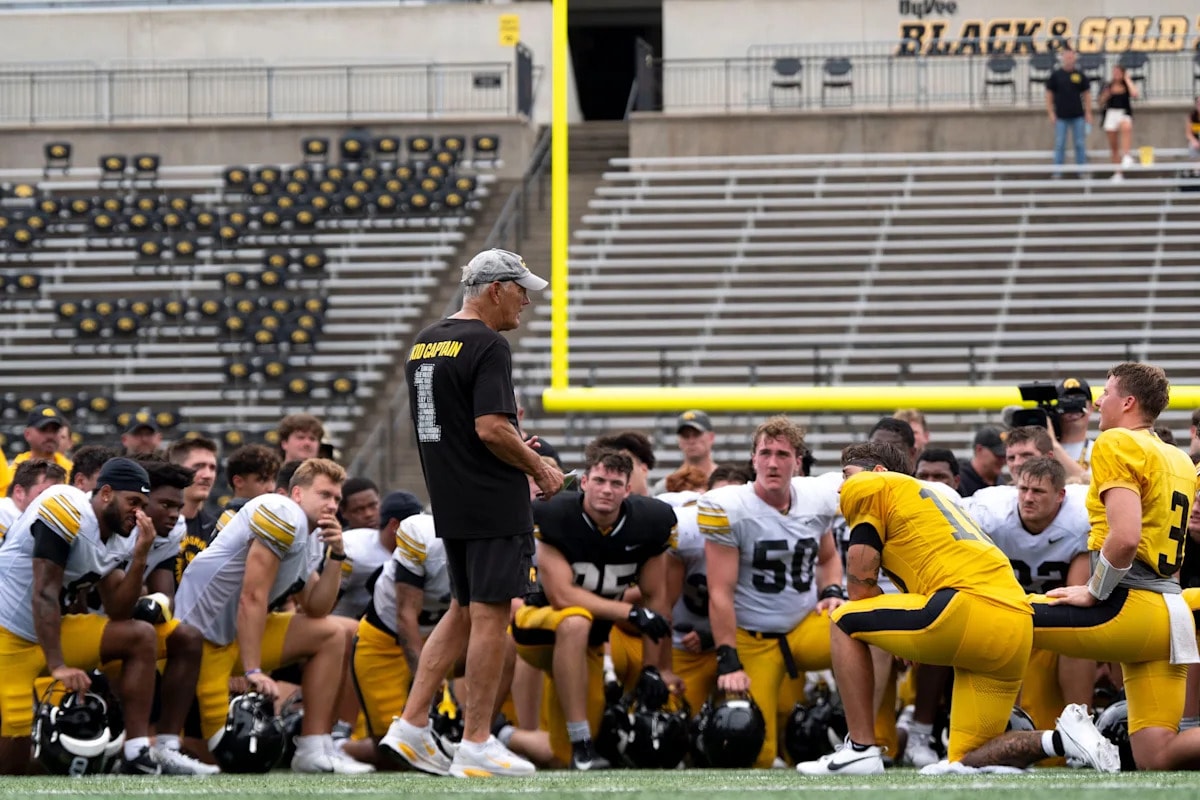Iowa lands in ESPN’s preseason college football power rankings as quarterback battle takes center stage