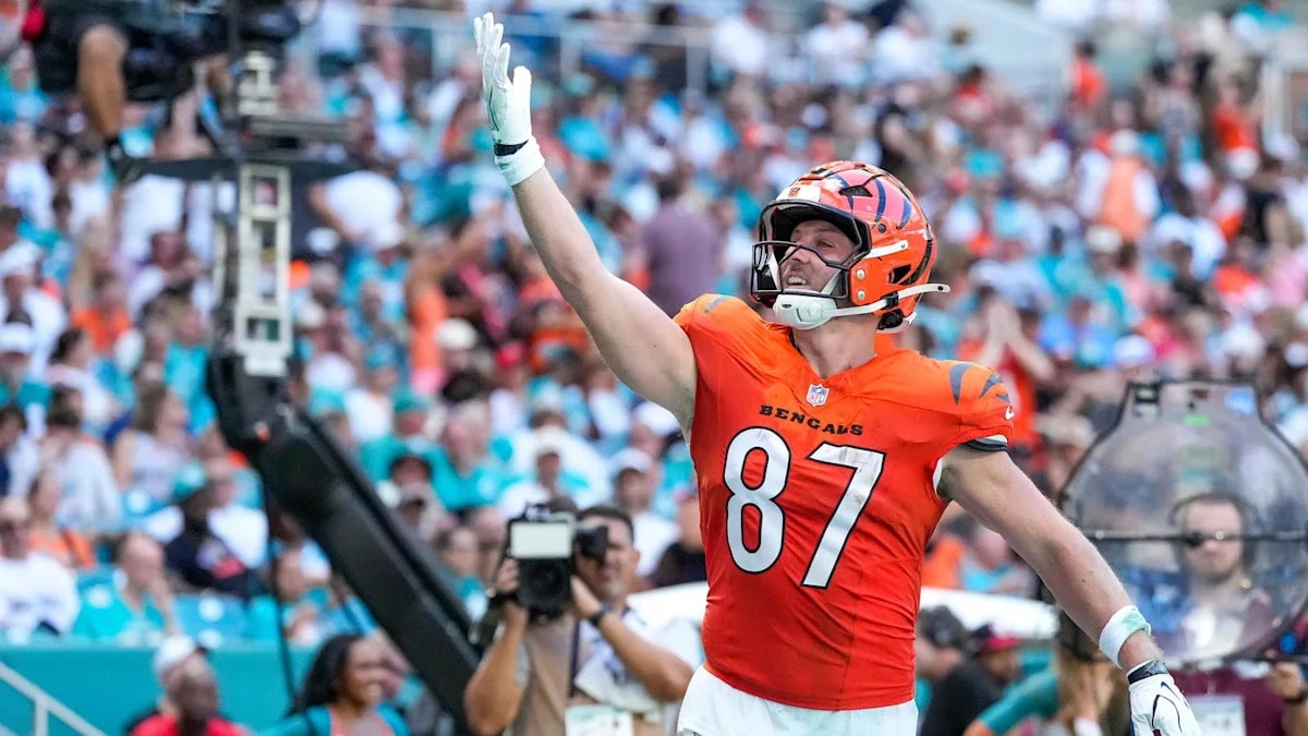 Bengals Tight End Tanner Hudson’s Season Is Over, Rookie Jack Endries Set for Expanded Role