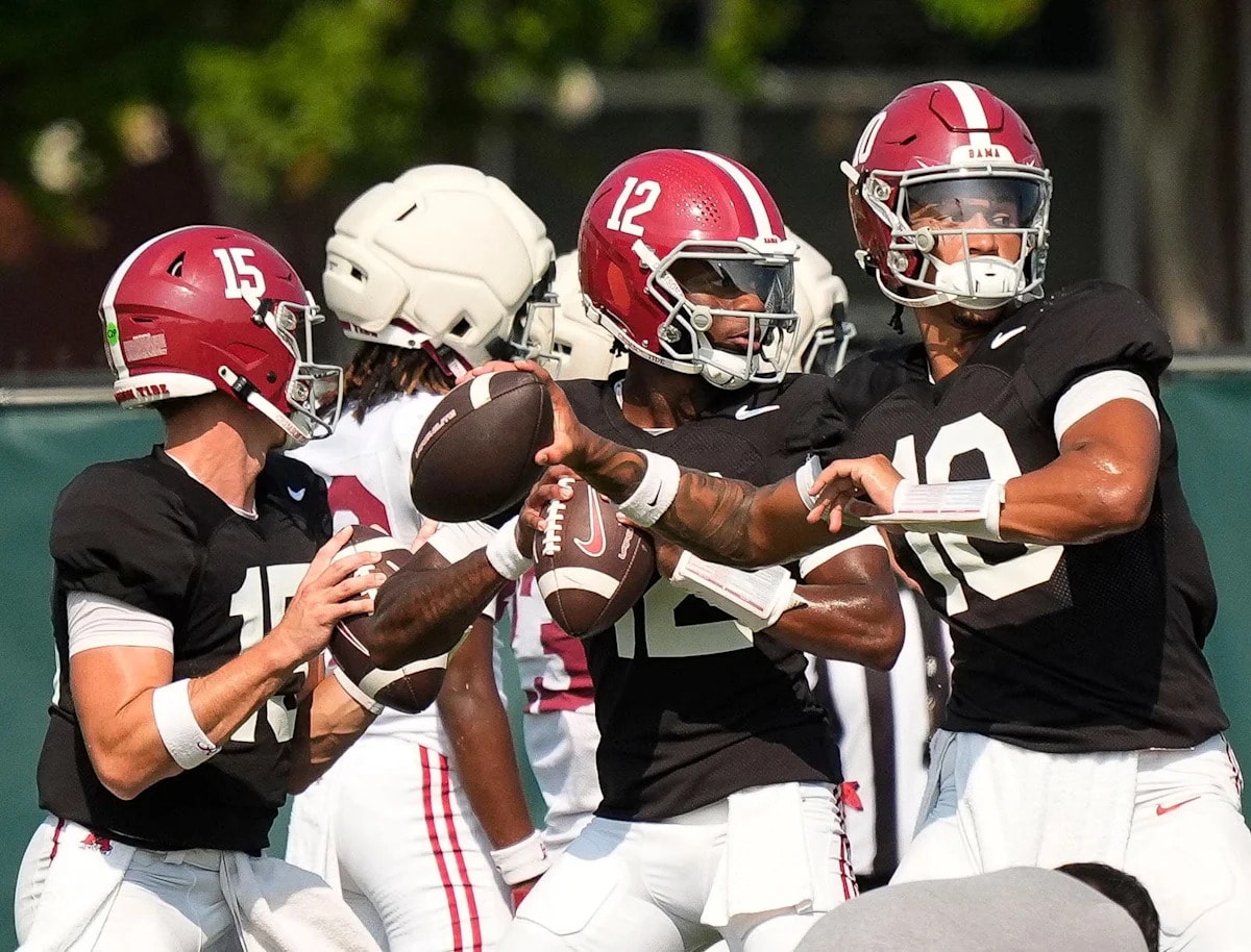 Keelon Russell and Austin Mack give Alabama a rare quarterback pairing under Kalen DeBoer