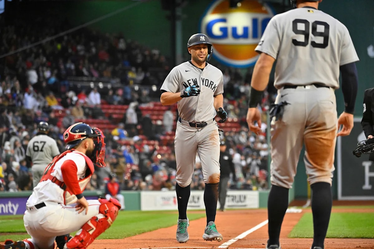 Giancarlo Stanton’s left calf strain worsens concerns as he continues rehabbing with late-2026 availability in question