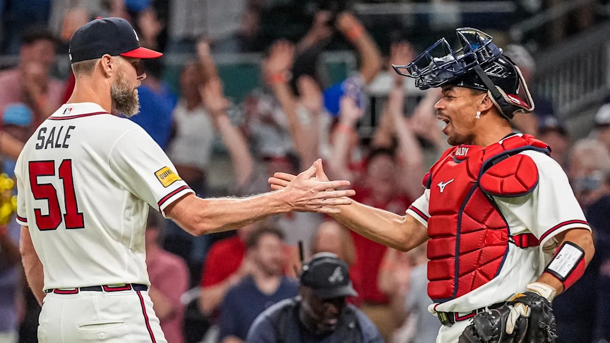 Chris Sale K’s 11 as Braves hold Dodgers to five hits, complete 3-game sweep 1-0