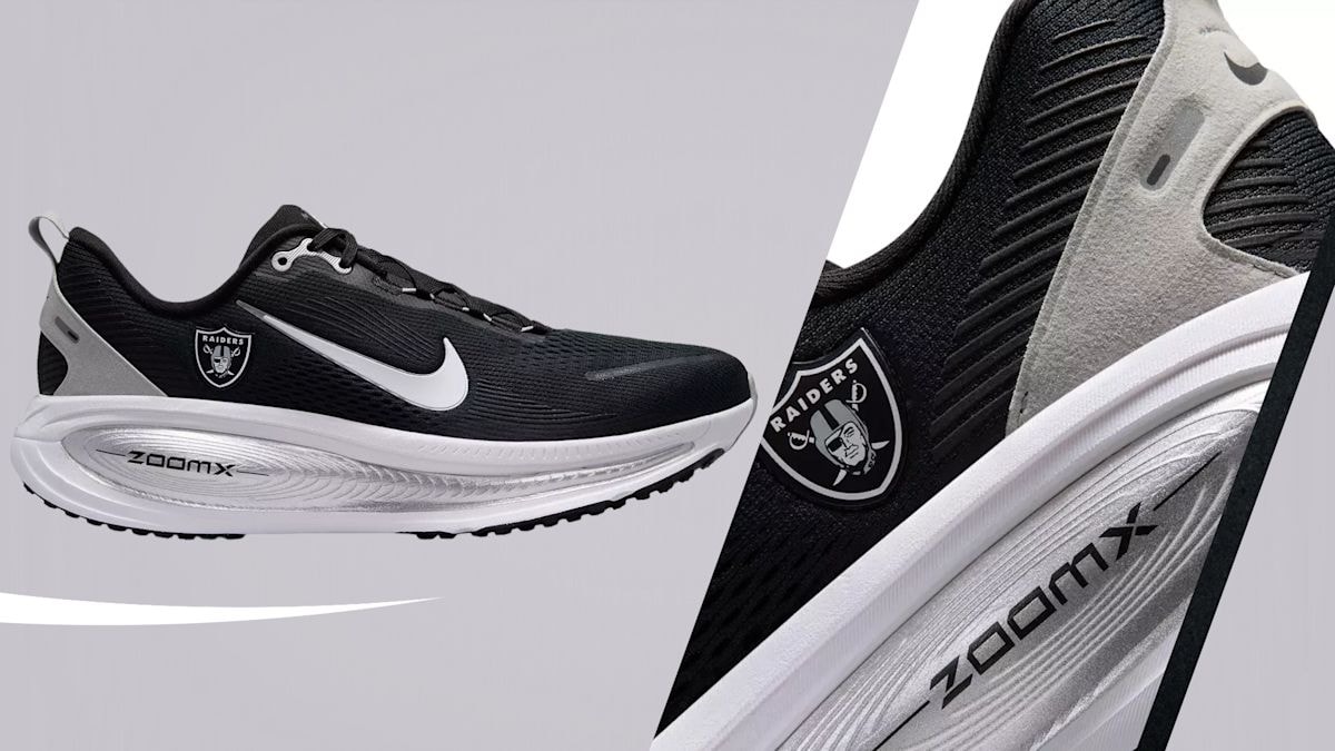 Raiders fan gear gets a refresh as Nike Vomero 18 launches, with Fernando Mendoza adding buzz beyond the field