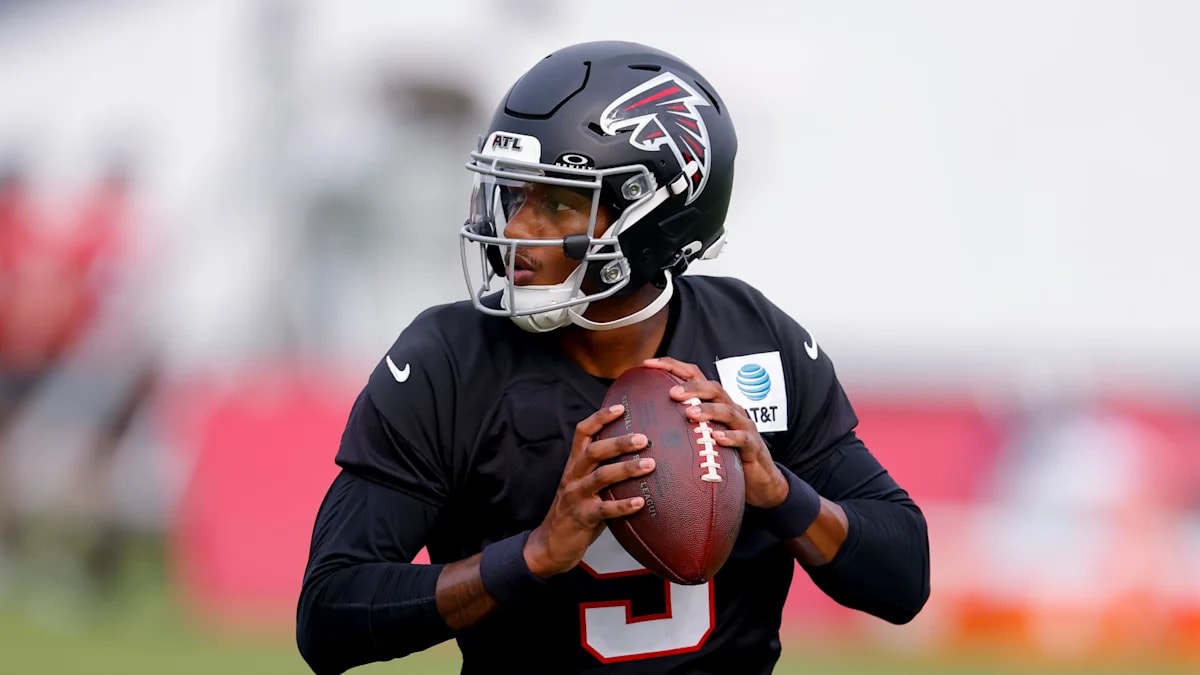 Falcons keep Michael Penix on limited practice plan, sitting out 11-on-11 work this week