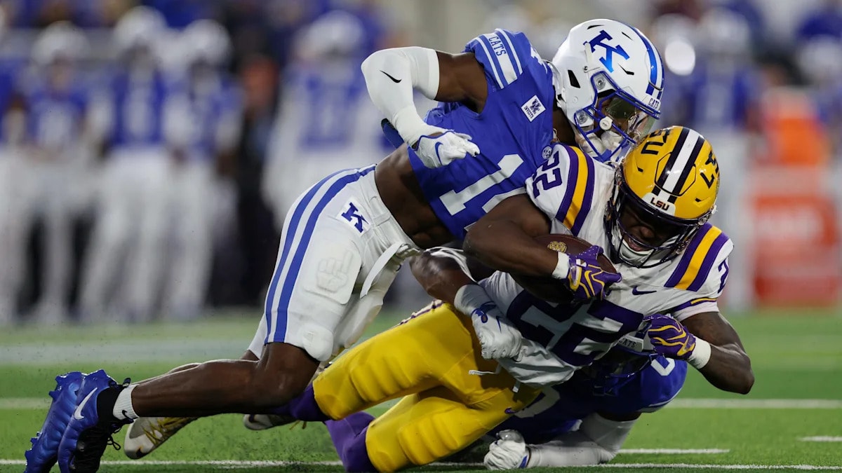 LSU remains inside ESPN’s SP+ top 10 after overtime loss at Kentucky, despite playoff setback