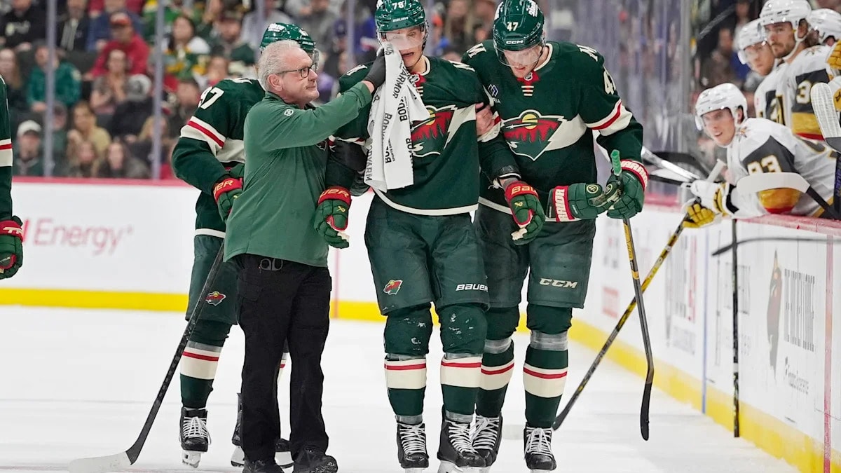 Minnesota Wild Place Nico Sturm on IR After Head Injury, Recall Justin Kirkland From AHL