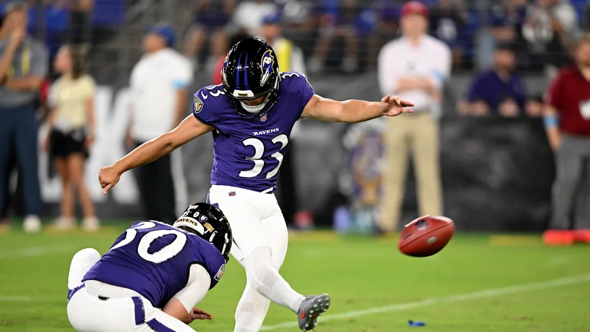 Jesse Minter backs Tyler Loop after two long preseason misses for Ravens