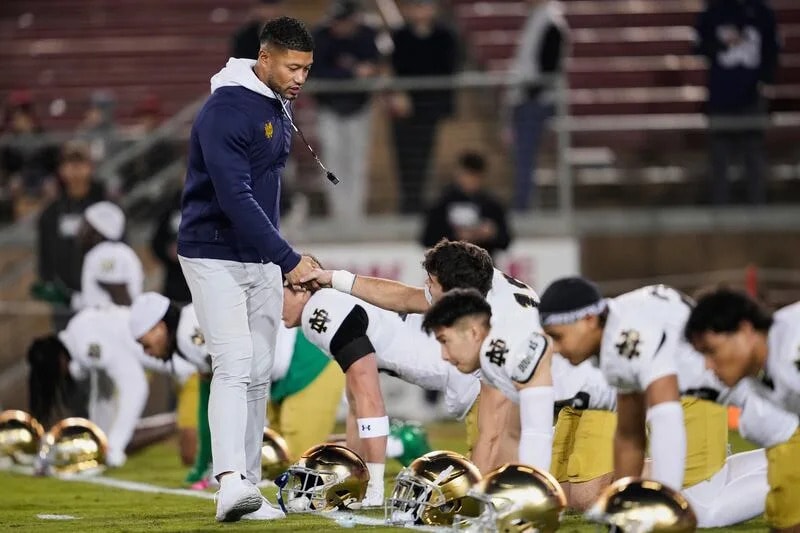 Marcus Freeman leans on the ‘road-test’ feeling as Notre Dame previews No. 8 BYU in Provo