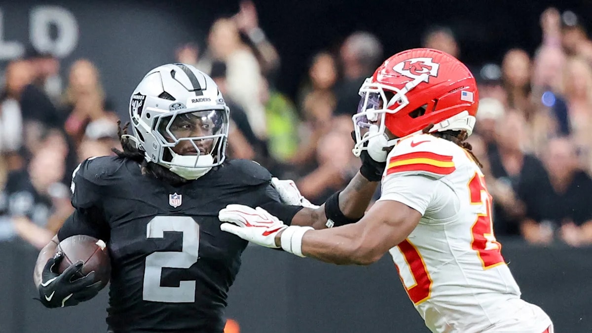 Raiders’ Ashton Jeanty limited at Thursday practice with ankle and foot issues