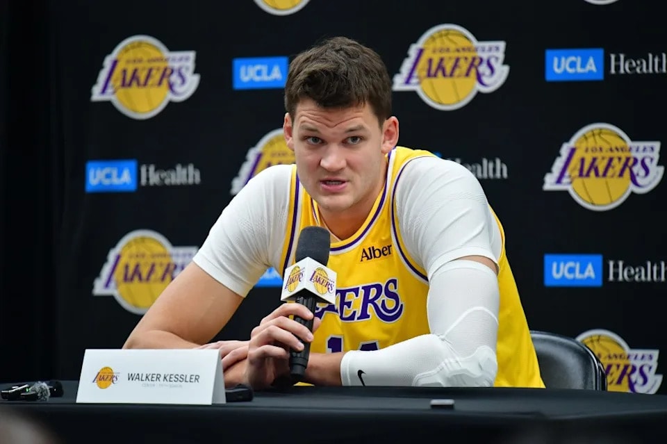Lakers indicate they are not set on Walker Kessler returning for Tuesday’s preseason opener