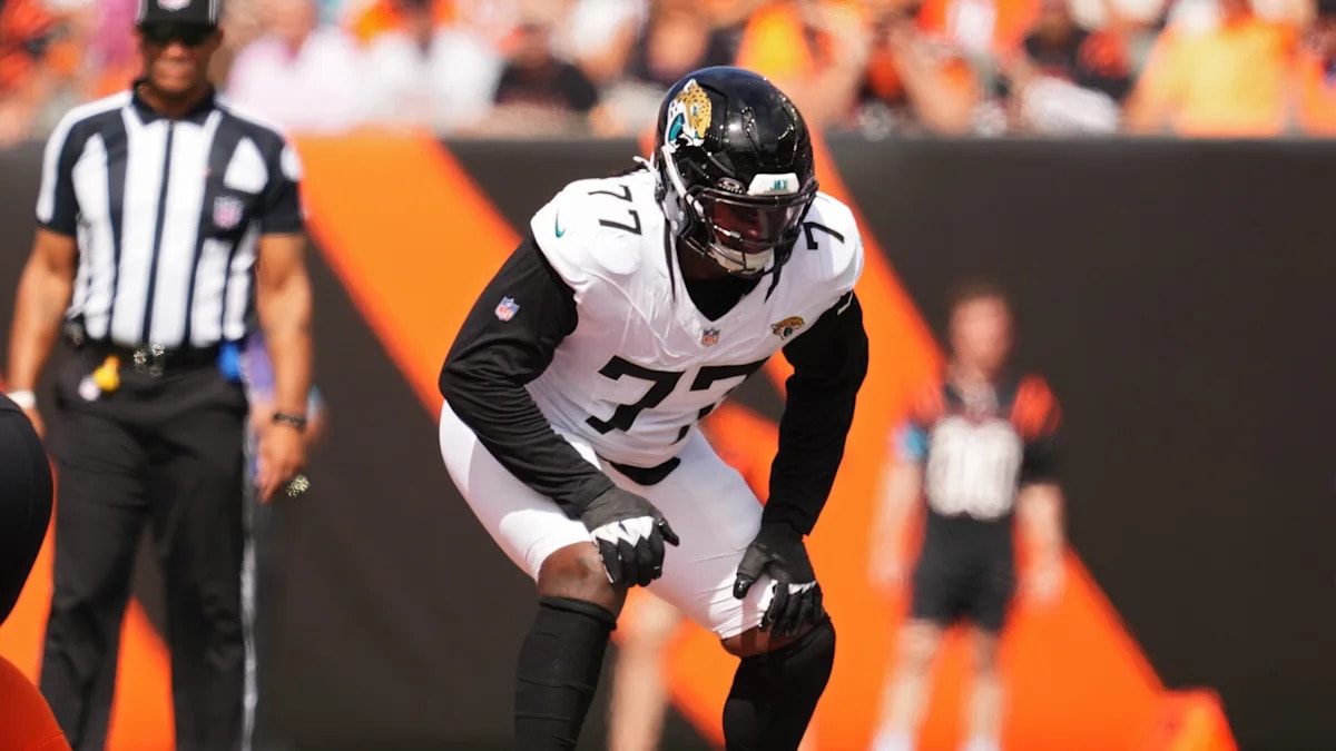 Jaguars place left tackle Anton Harrison on injured reserve with knee surgery timeline unclear