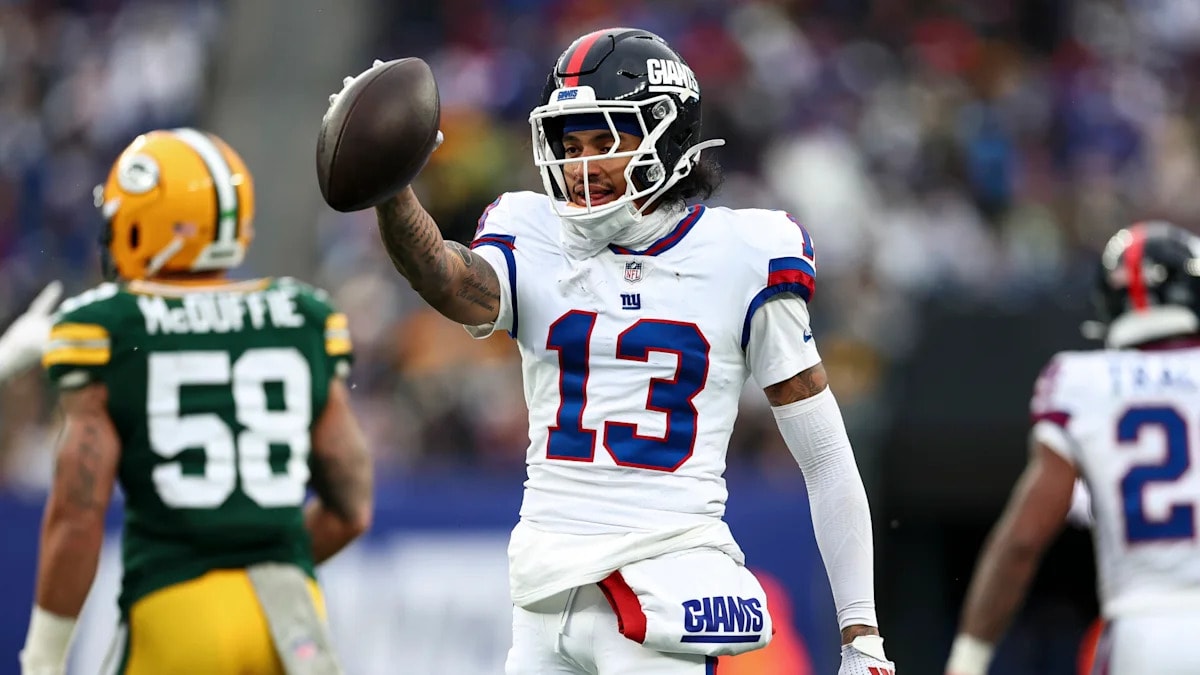 Giants reach 53-man limit, waive WR Jalin Hyatt as roster trimming continues