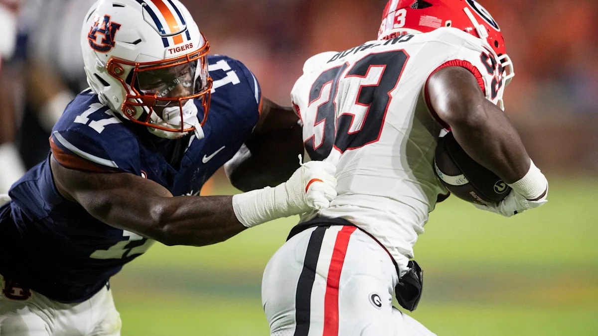 Georgia looks to turn a milestone win into a quicker separation from Auburn after report of missing top defender