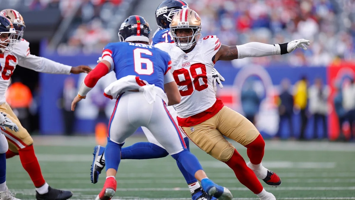49ers activate defensive lineman Mykel Williams, setting up his 2026 debut Sunday