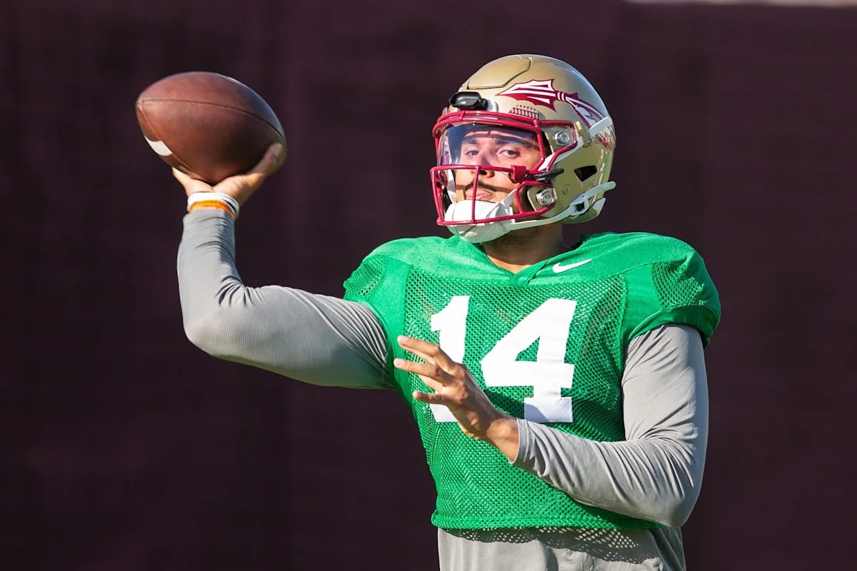 Ashton Daniels gets honor of breaking “the rock” as Florida State closes fall camp