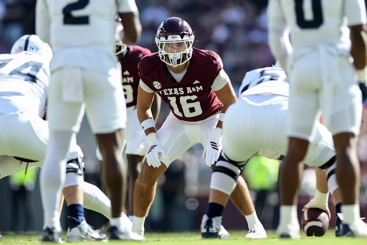Texas A&M’s Noah Mikhail and Alabama transfer Wilkin Formby talk development after seventh preseason practice