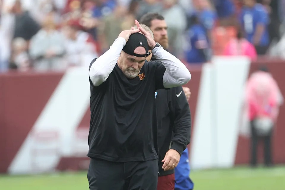 Dan Quinn rips Washington’s overtime execution after clock runs out in 27-27 tie with Giants