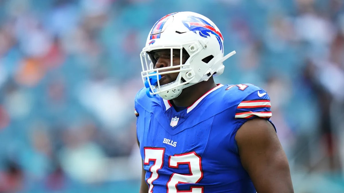 Bills defensive tackle Phidarian Mathis suspended three games for substances of abuse policy violation