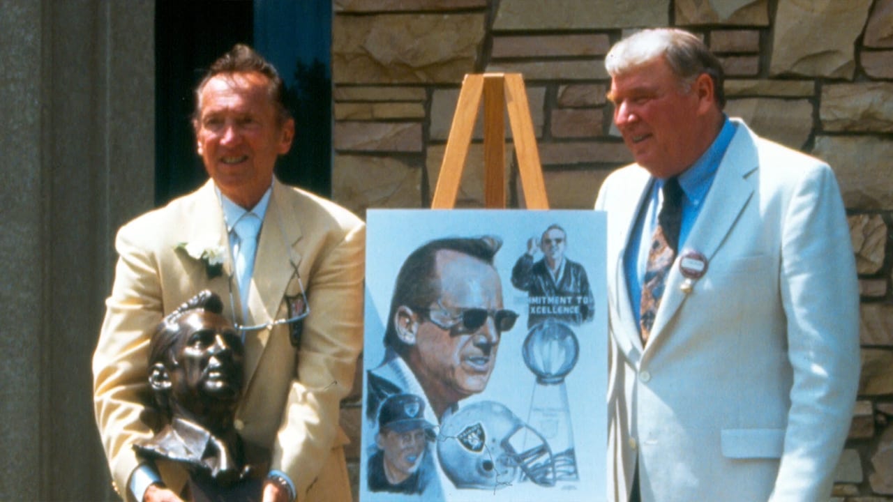On this date in Raiders history: Al Davis enshrined in the Pro Football Hall of Fame, presented by John Madden