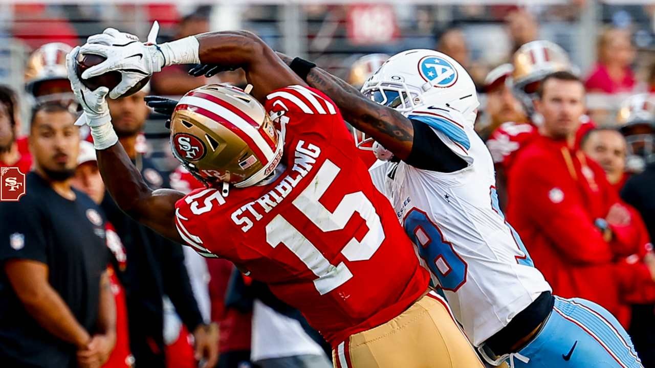 49ers rookie WR De’Zhaun Stribling turns in seven-catch preseason debut vs. Titans