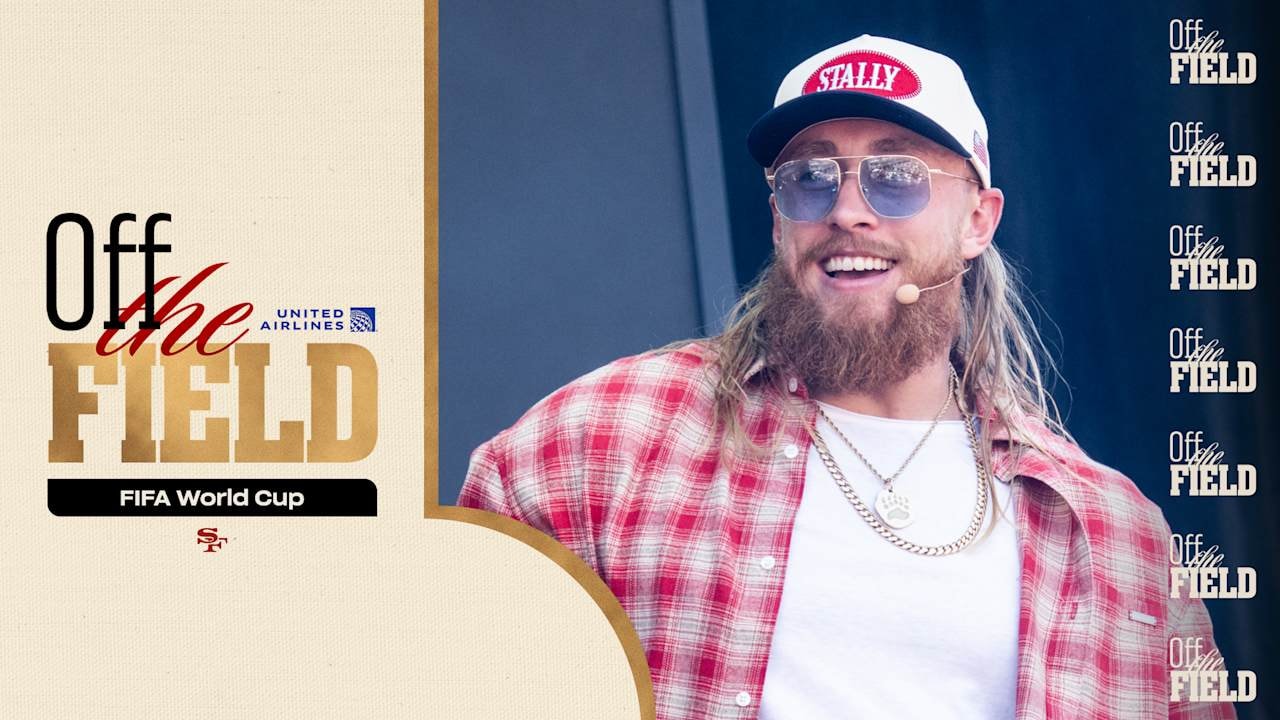 George Kittle shows support for Team USA as FIFA World Cup play begins