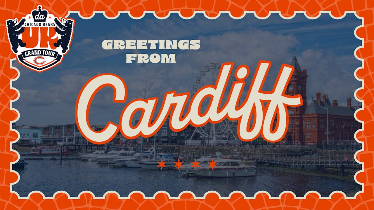 Bears’ Zach Miller shares a postcard from Cardiff, highlighting fan activations and the UK Grand Tour experience