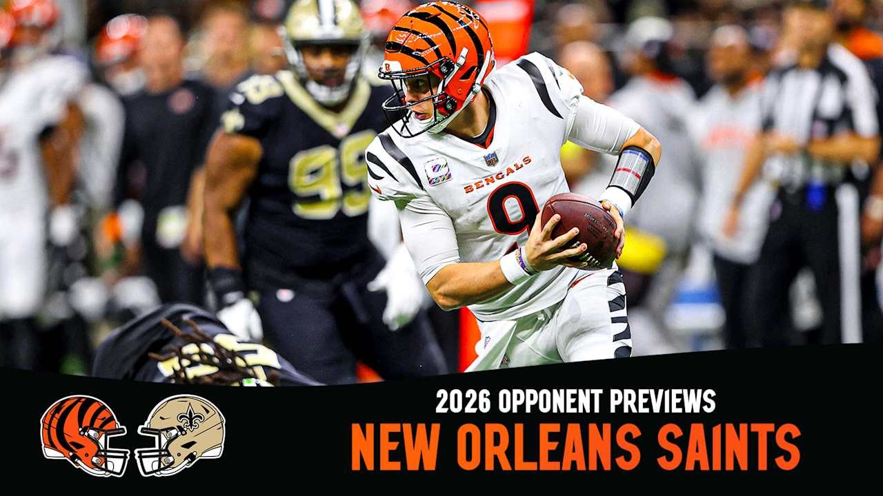 Bengals set sights on Saints in Week 12 home stand as 2026 opponent series continues