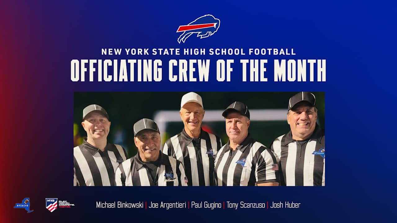 Bills Honor Western Chapter Officials as High School Football “Crew of the Month”