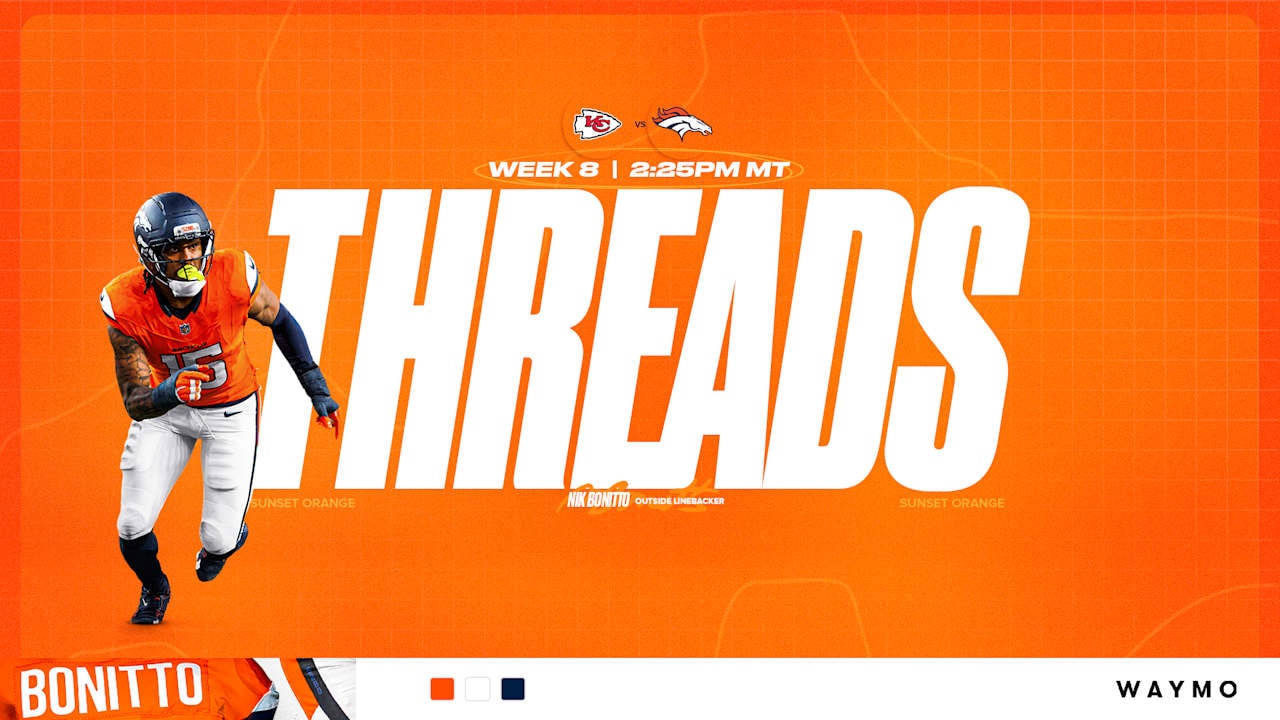 Broncos will return to Sunset Orange vs. Chiefs, keeping a key uniform combination rolling