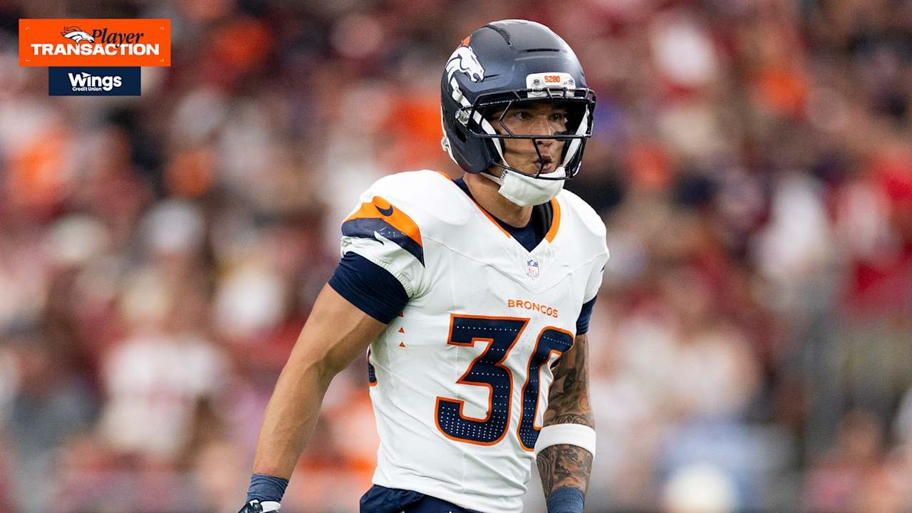 Broncos make four roster changes for Chiefs week, promoting S Taylor Rapp and placing RB RJ Harvey on injured reserve
