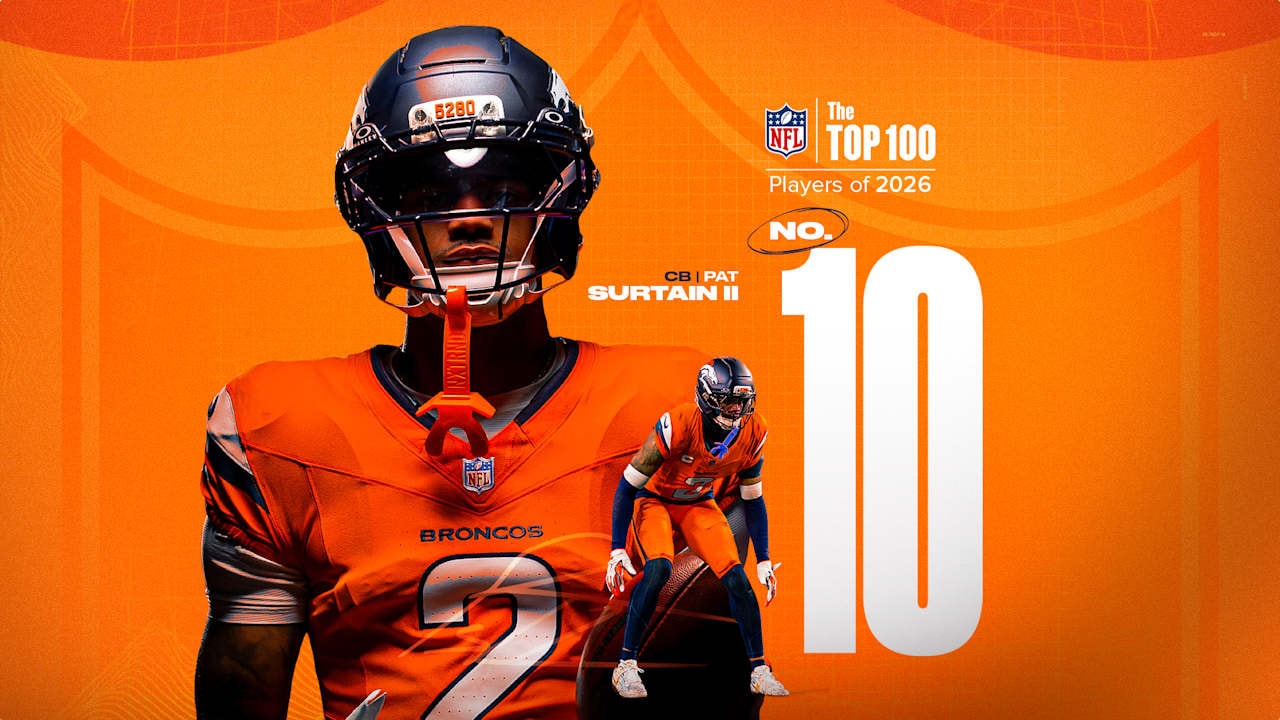 Pat Surtain II earns No. 10 spot on 2026 NFL Top 100 list for second straight year