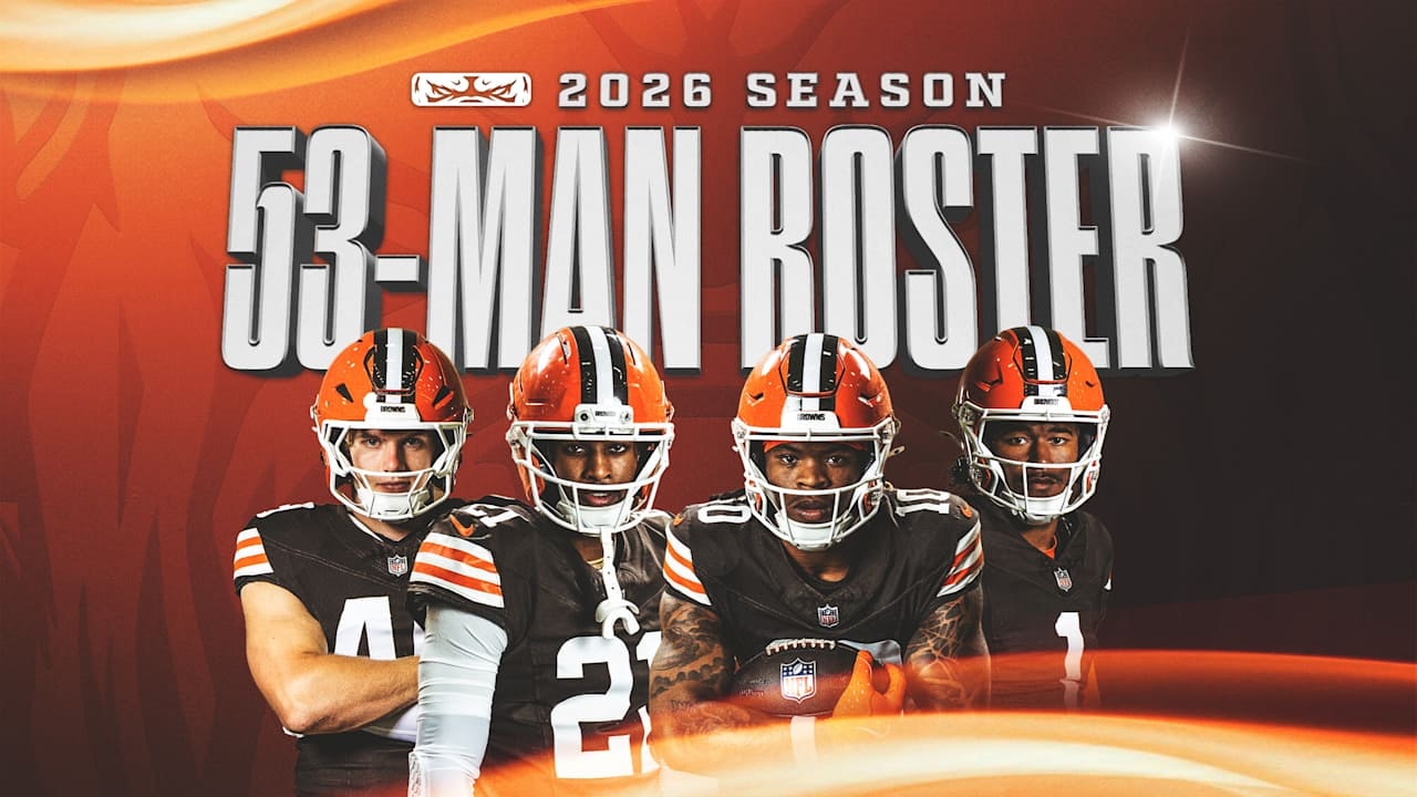 Browns trim to initial 53-man roster for 2026 season