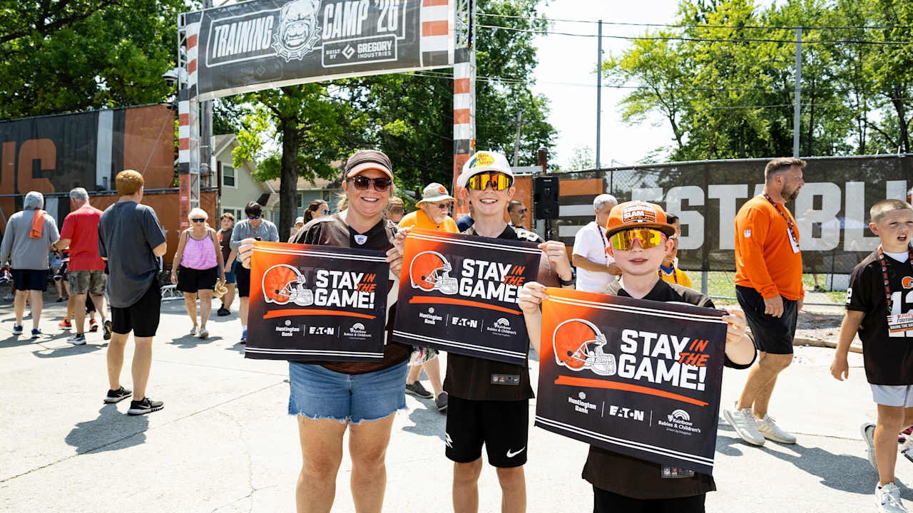 Eaton joins Cleveland Browns’ Stay in the Game! mission during back-to-school push