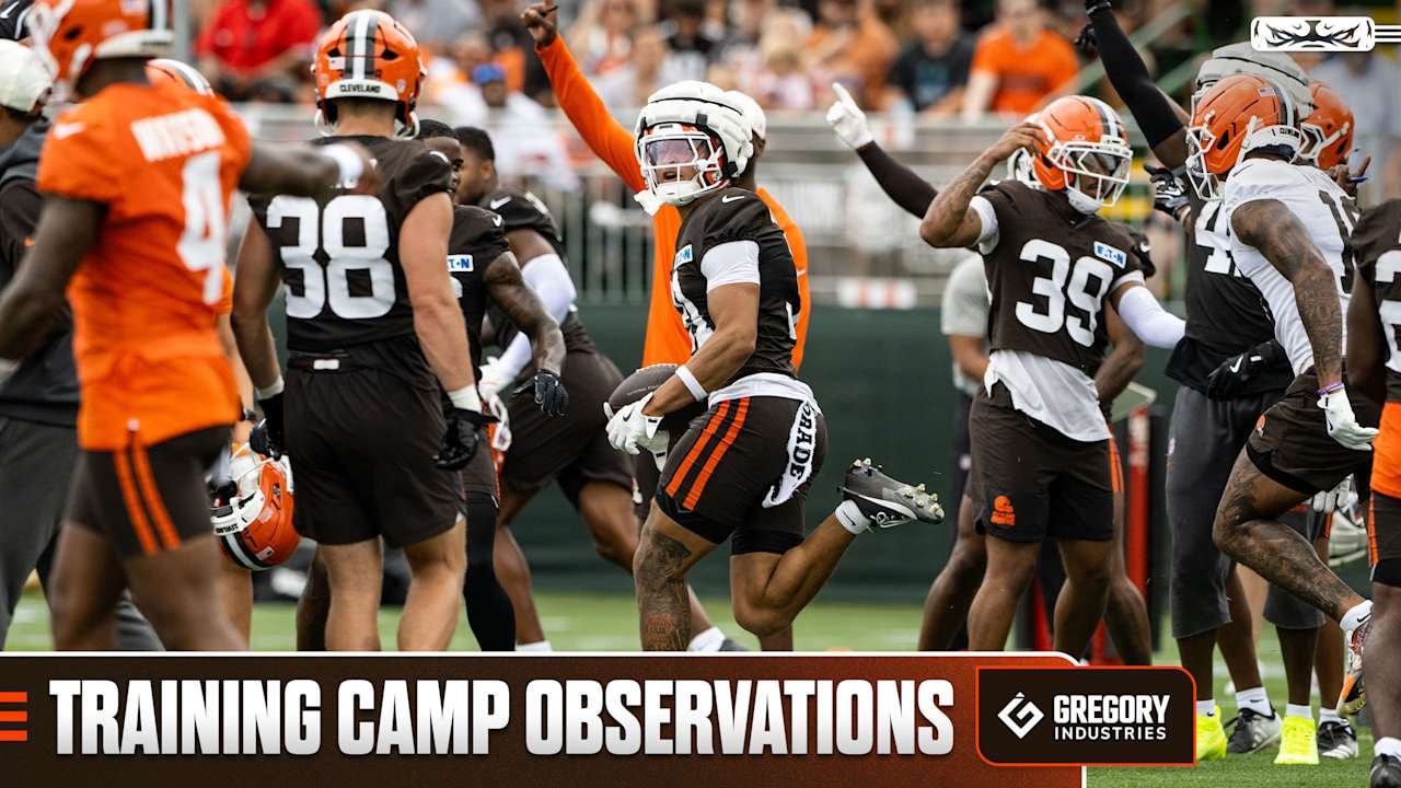 Browns close first week of camp with short-yardage emphasis, safeties turning momentum on Day 4