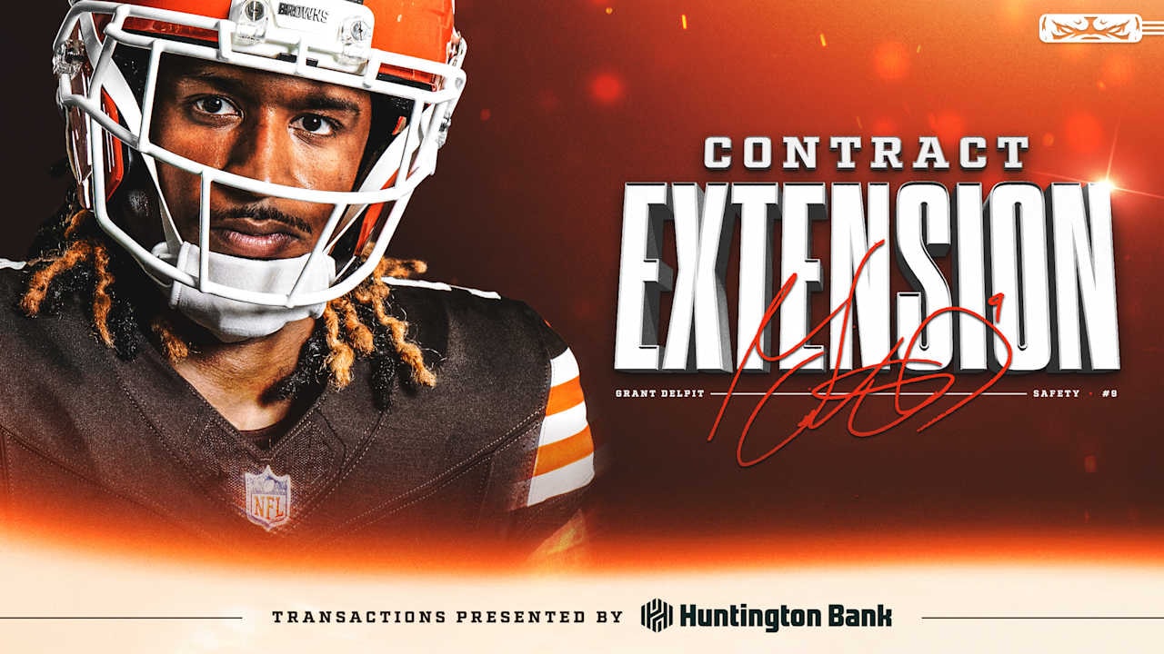 Grant Delpit signs a 3-year contract extension with the Browns, keeping the safety core intact