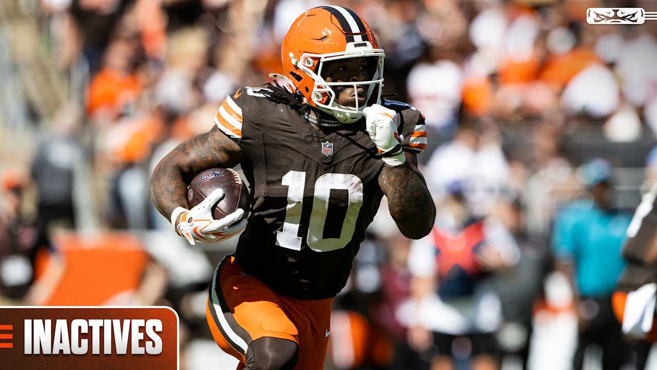 Browns list Week 6 inactives vs. the Ravens at Huntington Bank Field