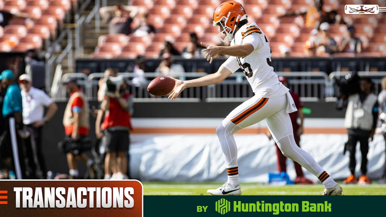 Browns fill out the practice squad, signing three and moving two out after Culp and Williams release