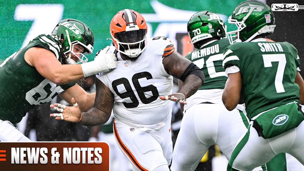 Browns get interior defensive line health check as they prepare for Ravens with AFC North lead on the line